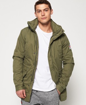 Superdry Rookie Military Parka Férfi Kabát Zöld | QHLJC5193